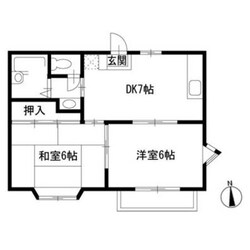 落合ハイツの物件間取画像